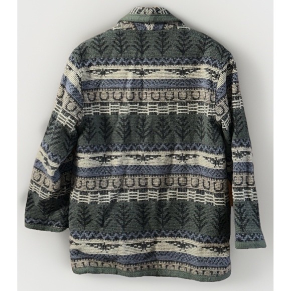 Women's Vintage Woolrich Blanket Jacket Coat Southwest Med Wool Blend Clean USA - Picture 3 of 13